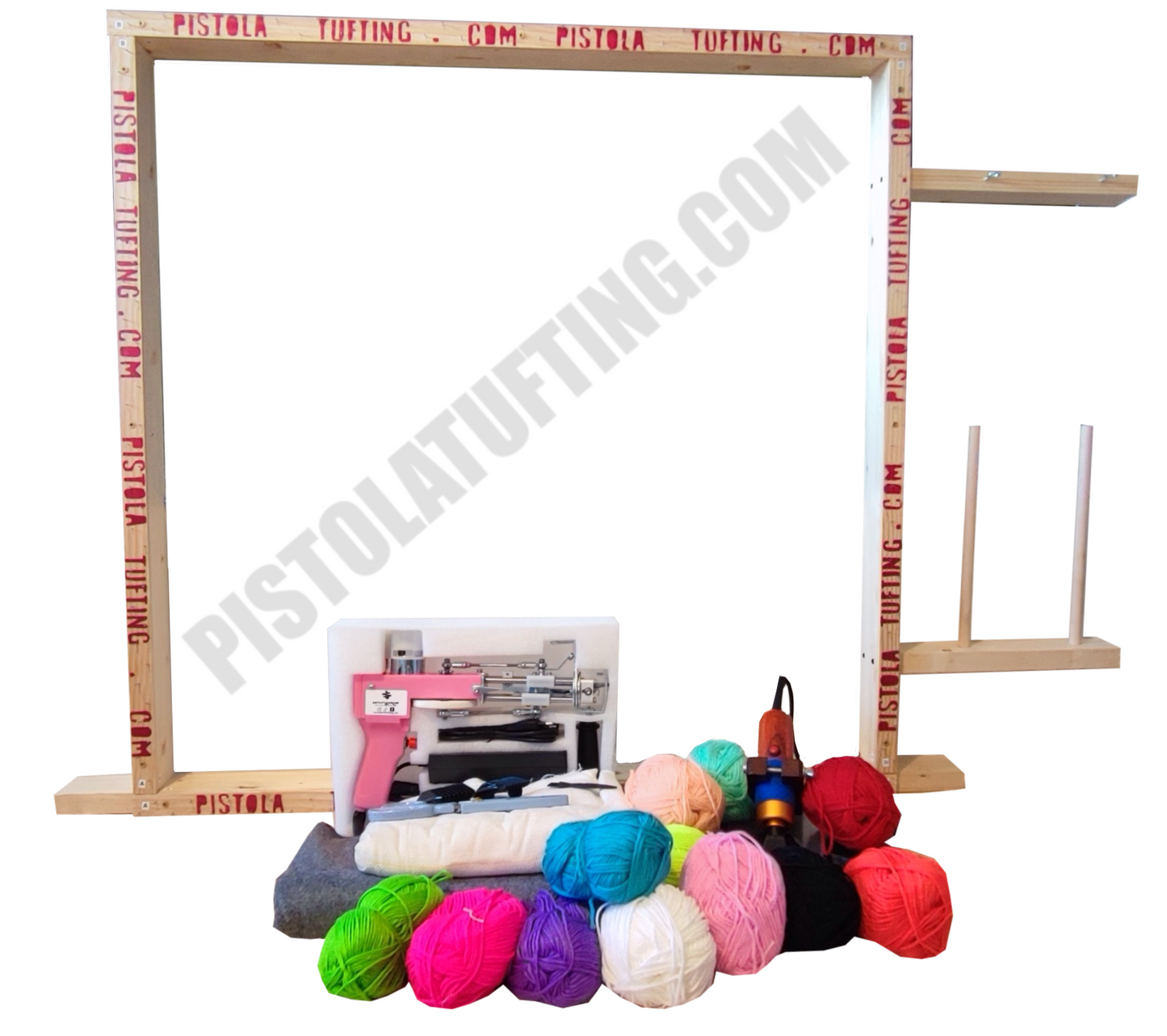 Kit Tufting con bastidor + Curso Basic Tufting