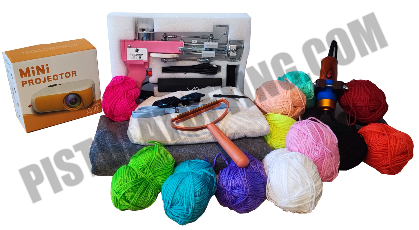 Kit Tufting Profesional + Curso Básico Tufting