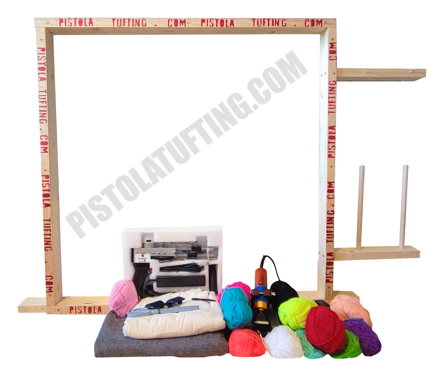 Kit Tufting con bastidor + Curso Basic Tufting