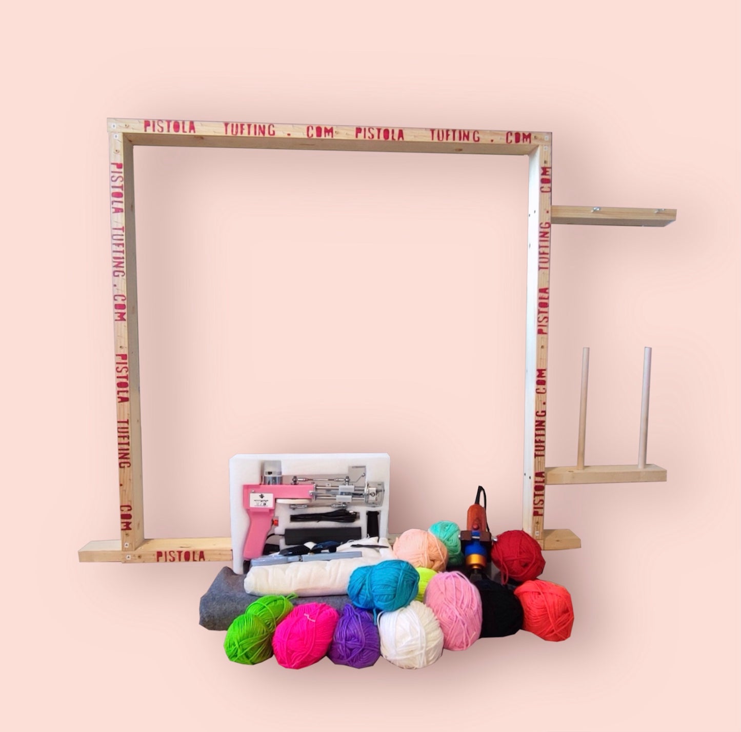 Kit Tufting con bastidor + Curso Basic Tufting